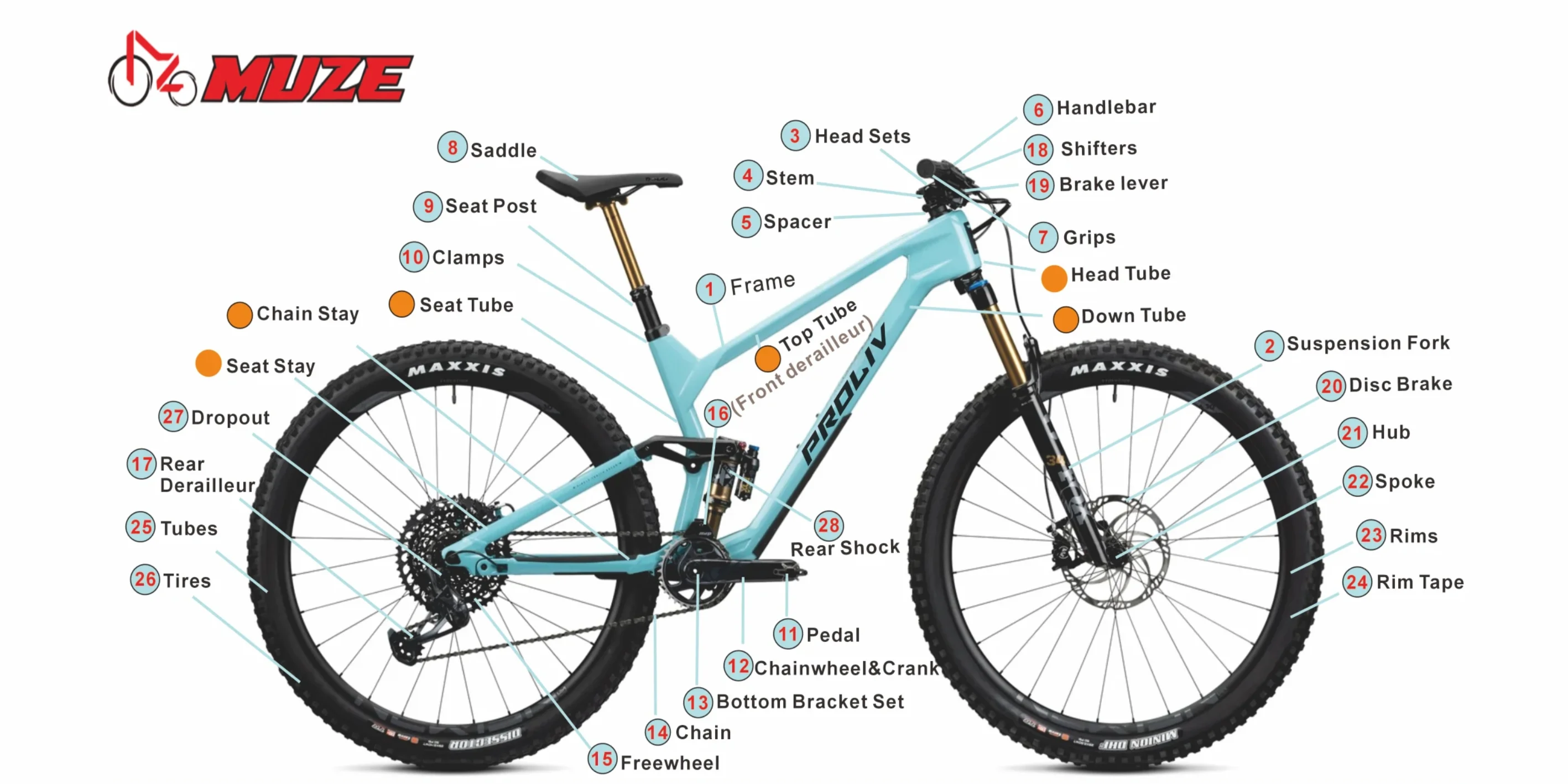 Bicycle Structure Diagram